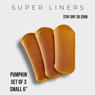 6" Small PUMPKIN Super Liner (SET OF 3)