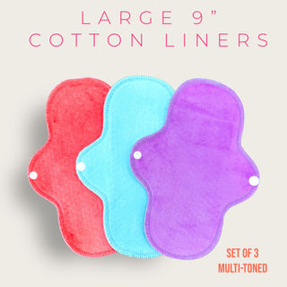 COTTON LINERS LARGE (SET OF 3)