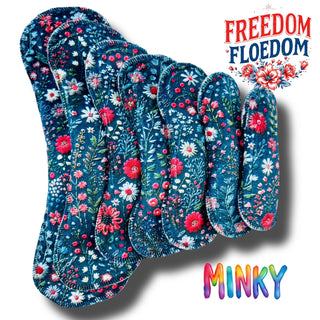 PAD FREEDOM FLOWERS (MINKY)