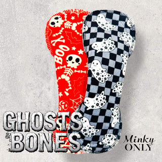 PAD PAIR- GHOST & BONES (MINKY)