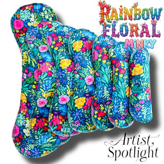 PAD RAINBOW FLORAL (MINKY)
