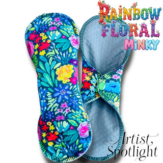 PAD RAINBOW FLORAL (MINKY)