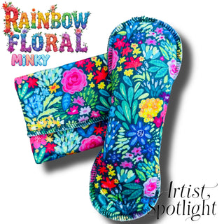 PAD RAINBOW FLORAL (MINKY)