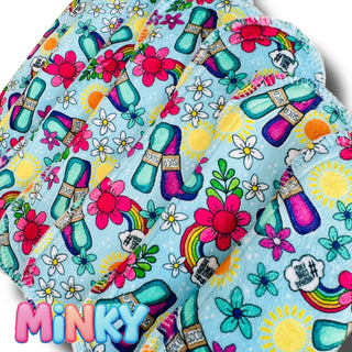 PAD BLUE SOCO BIRTHDAY (MINKY)