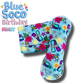 PAD BLUE SOCO BIRTHDAY (MINKY)
