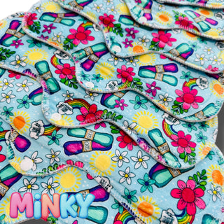 PAD BLUE SOCO BIRTHDAY (MINKY)