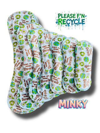 PAD PLEASE F'N RECYLE (MINKY)