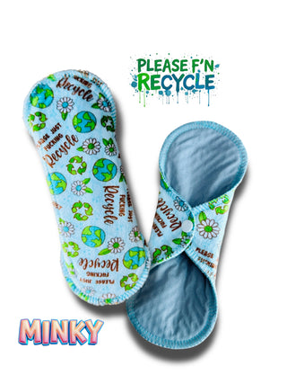 PAD PLEASE F'N RECYLE (MINKY)