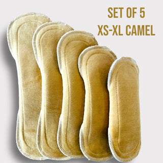 CAMEL COTTON SETS OF 5 (XS-XL)