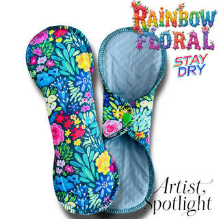 PAD RAINBOW FLORAL (STAY DRY)