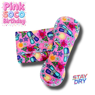 PAD PINK SOCO BIRTHDAY (STAY DRY)
