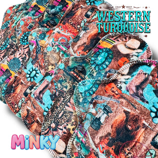 PAD WESTERN TURQUOISE (MINKY)