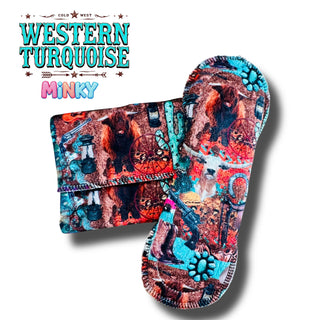 PAD WESTERN TURQUOISE (MINKY)