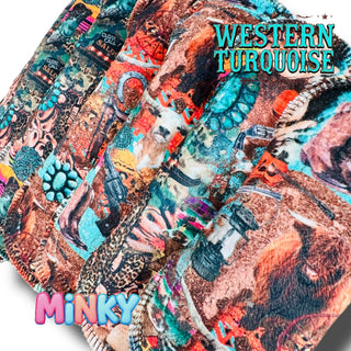 PAD WESTERN TURQUOISE (MINKY)
