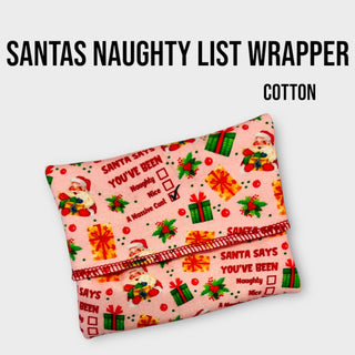 WRAPPER SANTAS NAUGHTY LIST (COTTON)