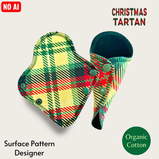 THONG LINER CHRISTMAS TARTAN (ORGANIC COTTON)