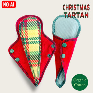 THONG PAD CHRISTMAS TARTAN (ORGANIC COTTON)