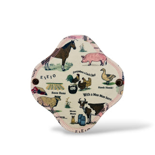 CLOTH LINER SMALL "E-I-E-I-O" (Natural Organic Cotton)