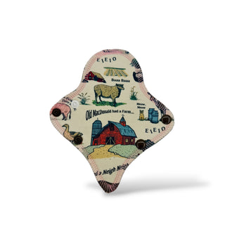 CLOTH LINER THONG "E-I-E-I-O" (Natural Organic Cotton)
