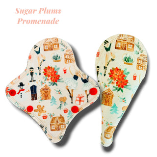 THONG LINER SUGAR PLUMS PROMENADE (ORGANIC COTTON)