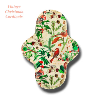 LINER LARGE VINTAGE CHRISTMAS CARDINALS (ORGANIC COTTON)