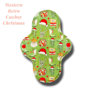 LINER LARGE WESTERN RETRO COWBOY XMAS (ORGANIC COTTON)