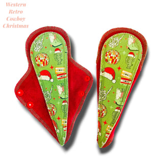 THONG PAD WESTERN RETRO COWBOY XMAS (ORGANIC COTTON)