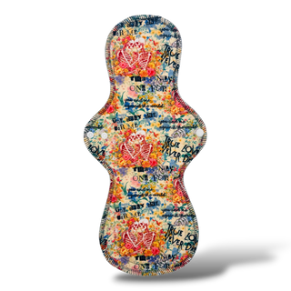 CLOTH PAD "Dark Romance" A-Symmetrical 16in (Comfy Terry)