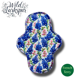LINER LARGE WILD LARKSPUR (FRENCH TERRY)