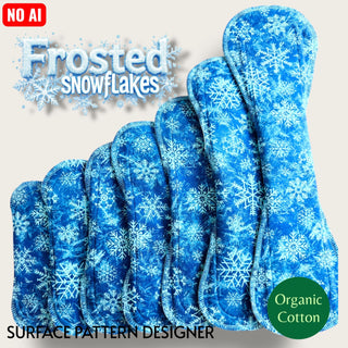 PAD FROSTED SNOWFLAKES (ORGANIC COTTON)