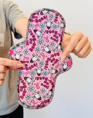 CLOTH PAD "Save The Boo-Bees" (Velvet Minky)