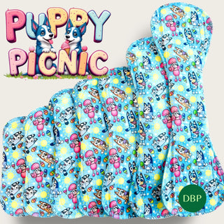 PAD PUPPY PICNIC (DBL BRUSHED POLY)