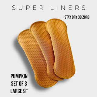 9" Large PUMPKIN Super Liner (SET OF 3)