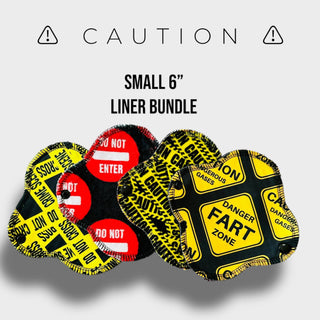 6" Small CAUTION Liners