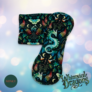 WRAPPER WHIMSICAL DRAGONS (MINKY)