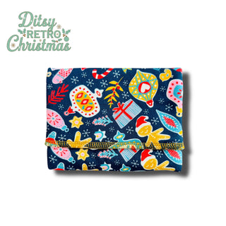 WRAPPER DITSY RETRO CHRISTMAS (ORGANIC COTTON)