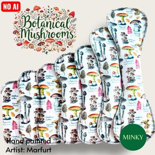 PAD BOTANICAL MUSHROOMS (MINKY)