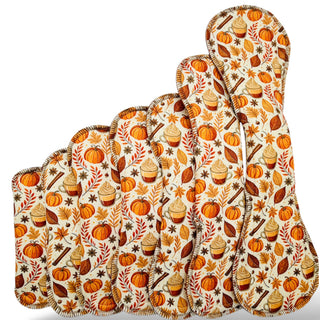 CLOTH PAD "Pumpkin Latte" (Plush Polartec)