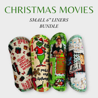 6" Small CHRISTMAS MOVIES Liners