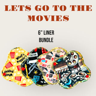 6" Small LET'S GO TO THE MOVIES Liners