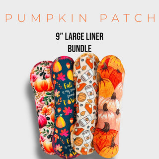 9" Large PUMPKIN PATCH Liners