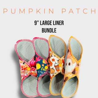 9" Large PUMPKIN PATCH Liners