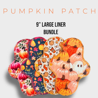 9" Large PUMPKIN PATCH Liners