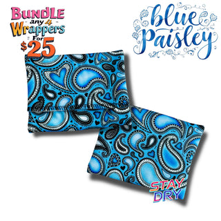 WRAPPER BLUE PAISLEY (STAY DRY)
