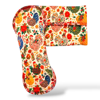 CLOTH PAD "Cluckin' Around The Xmas Tree" (Lush Brushed)