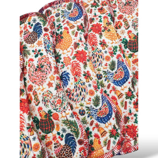 CLOTH PAD "Cluckin' Around The Xmas Tree" (Lush Brushed)