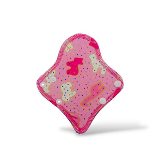 CLOTH LINER THONG "Animal Cookies" (Silky Stay Dry)