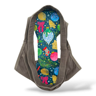 CLOTH LINER EXTRA LARGE "Ditsy Holiday" (Plush Polartec)