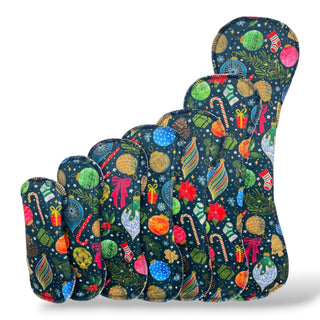 CLOTH PAD "Ditsy Holiday" (Plush Polartec)