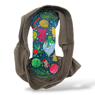 CLOTH LINER LARGE "Ditsy Holiday" (Plush Polartec)